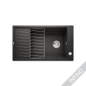 Matt black sinks, inset