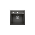 Matt black sinks, inset