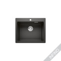 Matt black sinks, inset