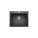 Matt black sinks, inset