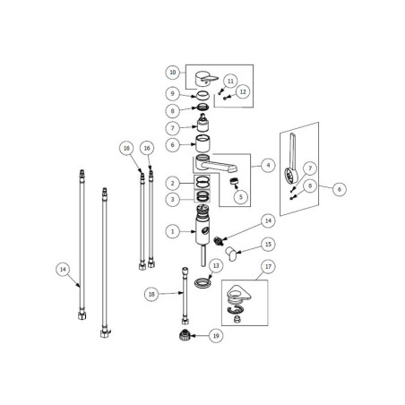 spare parts LAPETEK LINA 10-A, chrome