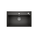 Matt black sinks, inset