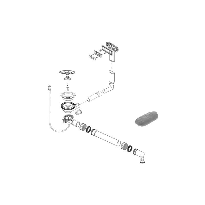 Waste fitting Infino (Etagon 6 Ceramic, Palona 6 Ceramic)