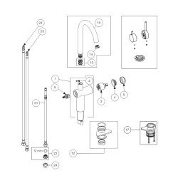 spare parts, black