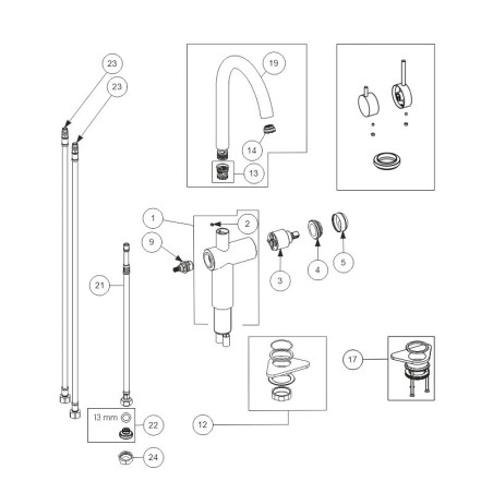 spare parts, black