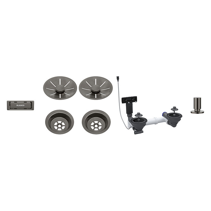 Tune waste fitting with remote ctrl 2 sink