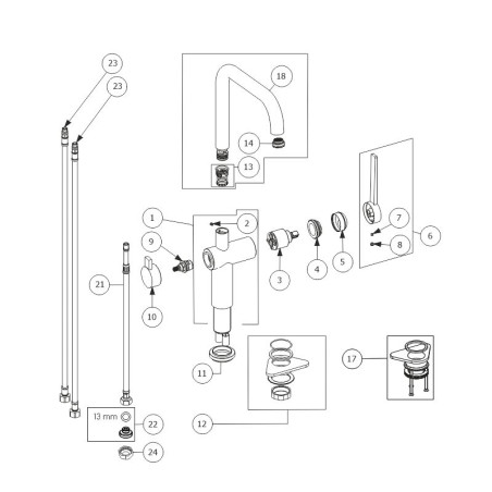 LINO-A varuosad, vask