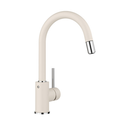 MIDA-S Silgranit look, soft-white/chrome