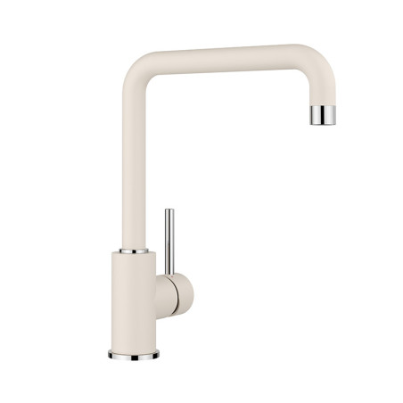 MILI Silgranit look, soft-white/chrome