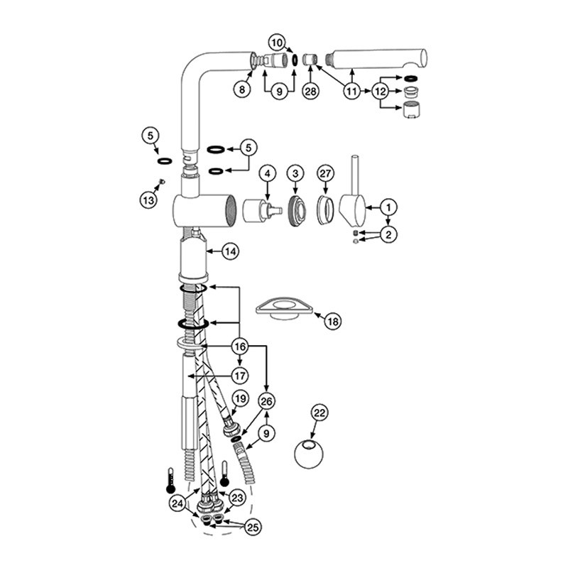 LINUS-S varaosat, dark steel