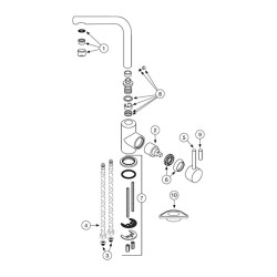 MILA spare parts, chrome