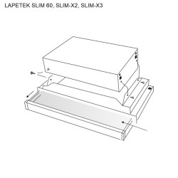 Front glass to frame (Slim...