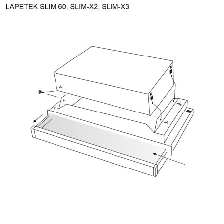 Front glass to frame (Slim 60, X2, X3, 400)