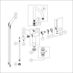 spare parts LAPETEK LINO 30-A, chrome